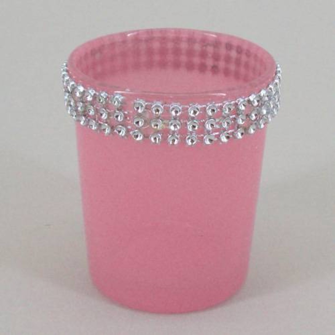 Glass Votive Candle Holder Pink Sparkle Votive Holders